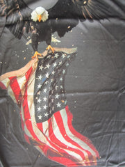 Men's 3D American Flag Eagle T shirt Active Top for Outdoor