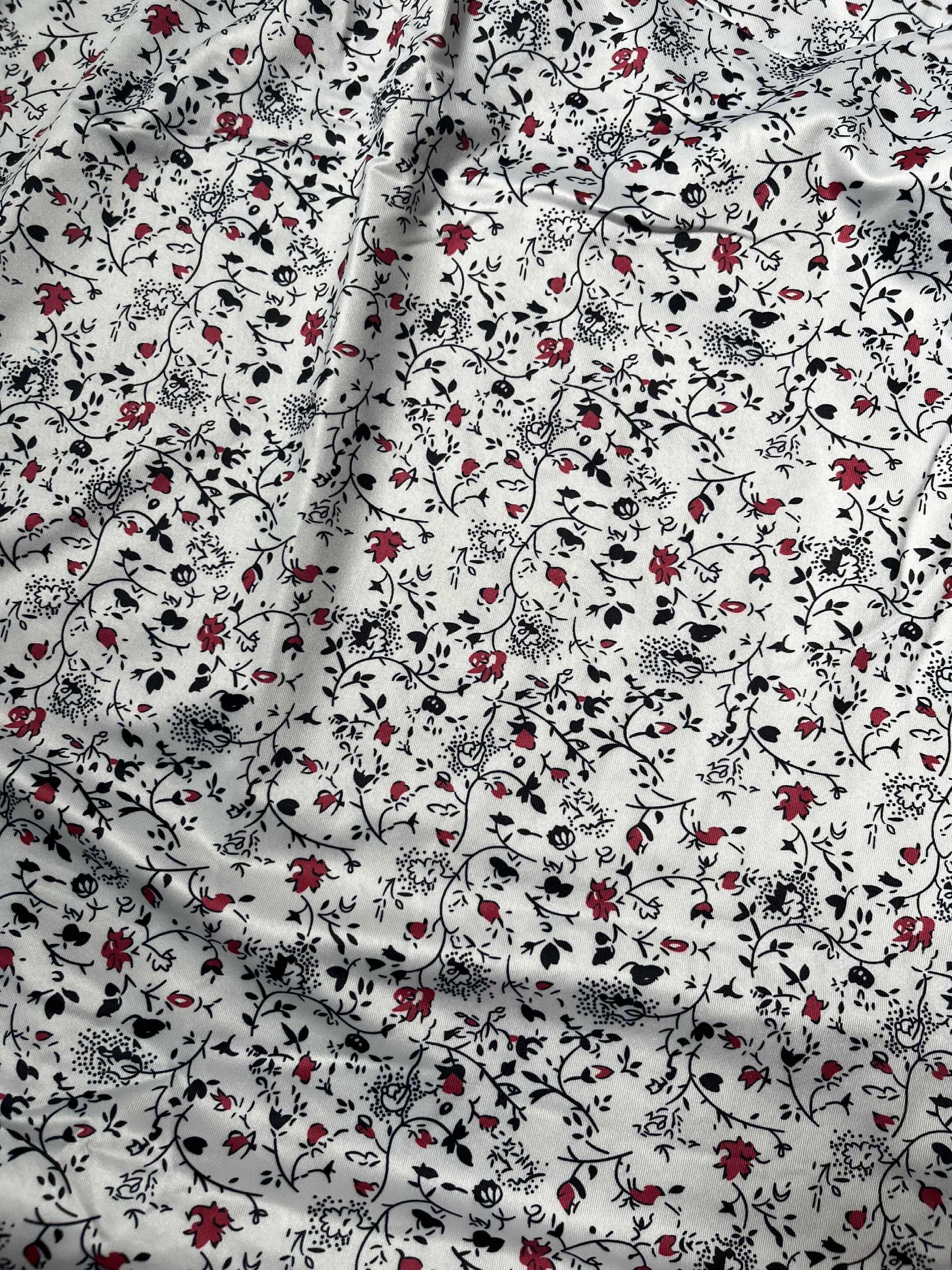 Ditsy Print Ruched V Neck Tank Top