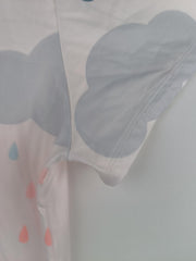 Plus Size Cloud & Umbrella Print Nightdress