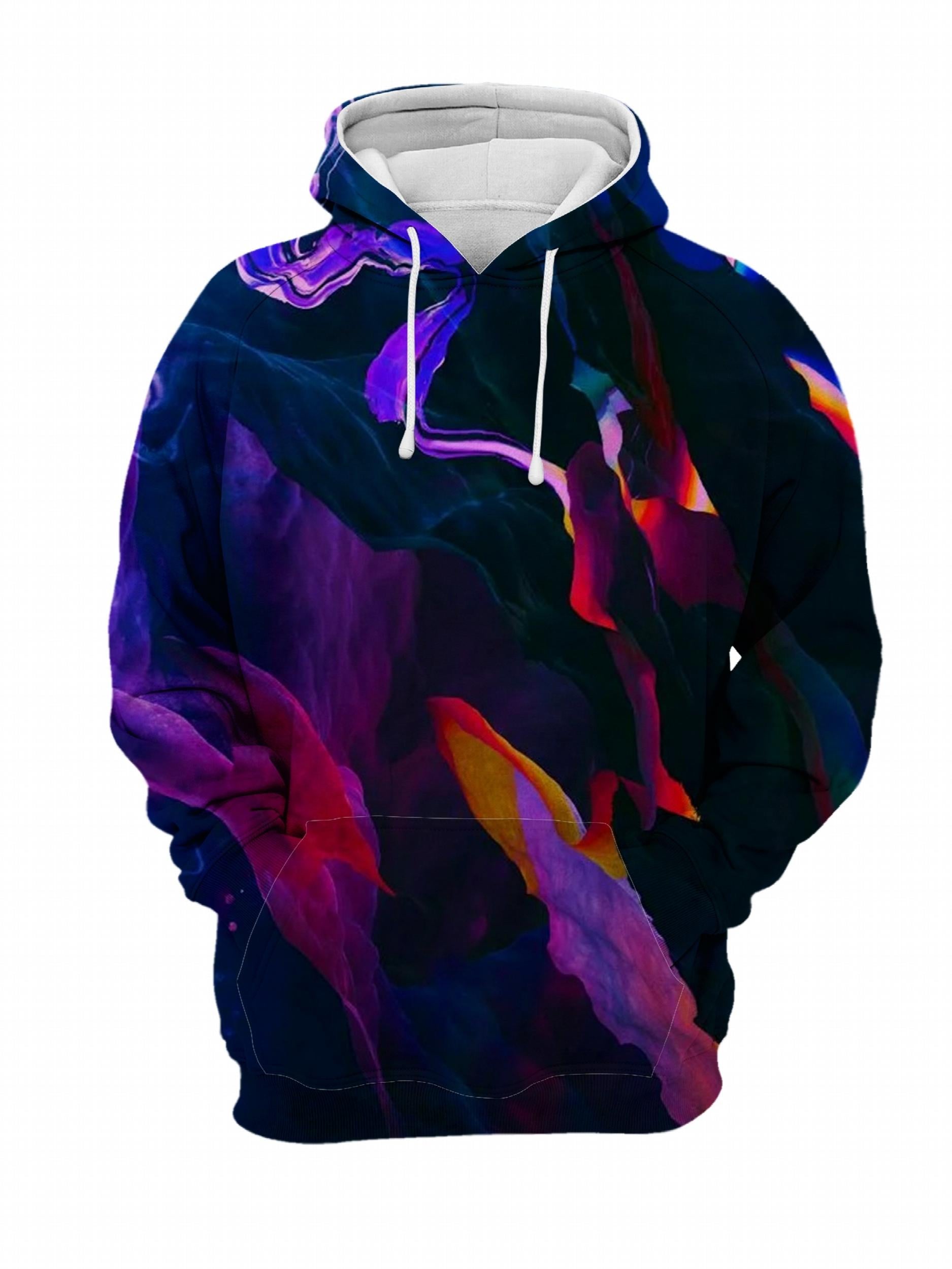 Colorful Novelty Print Hoodie Men's Graphic Pullover Hooded Sweatshirt