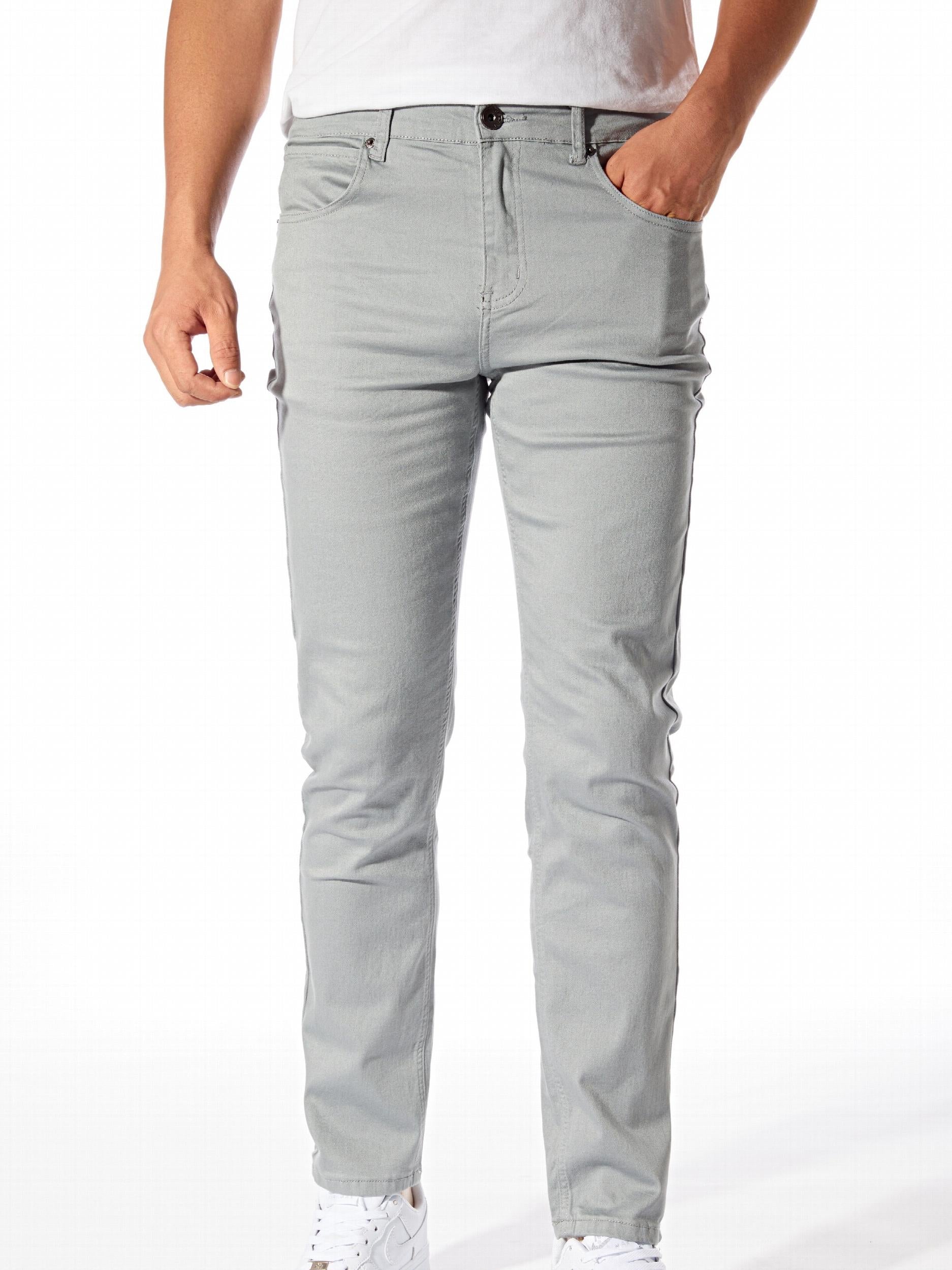 Slim Fit Casual Pants Men's Stretch Mid Pants Fall Winter