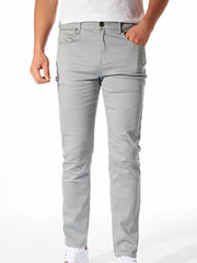 Slim Fit Casual Pants Men's Stretch Mid Pants Fall Winter