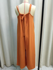 Casual Sleeveless Wide Leg Jumpsuit for Spring & Summer