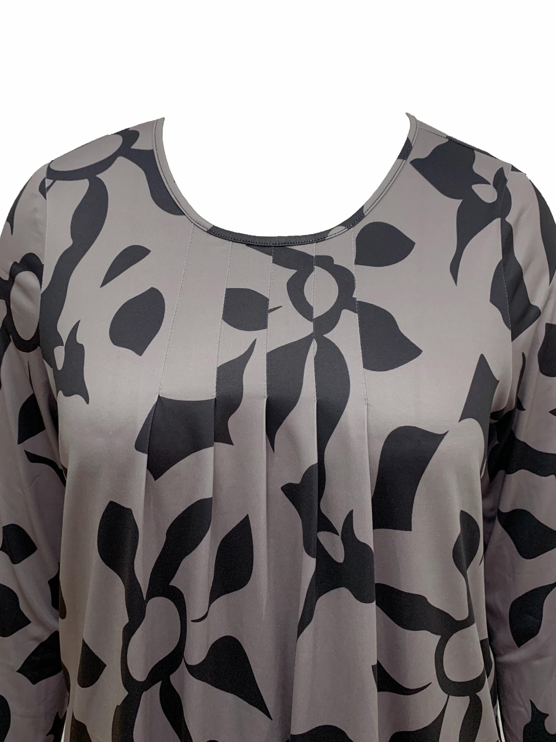 Women's Plus Leaf Print Top & Pants Outfits 2 Piece Set