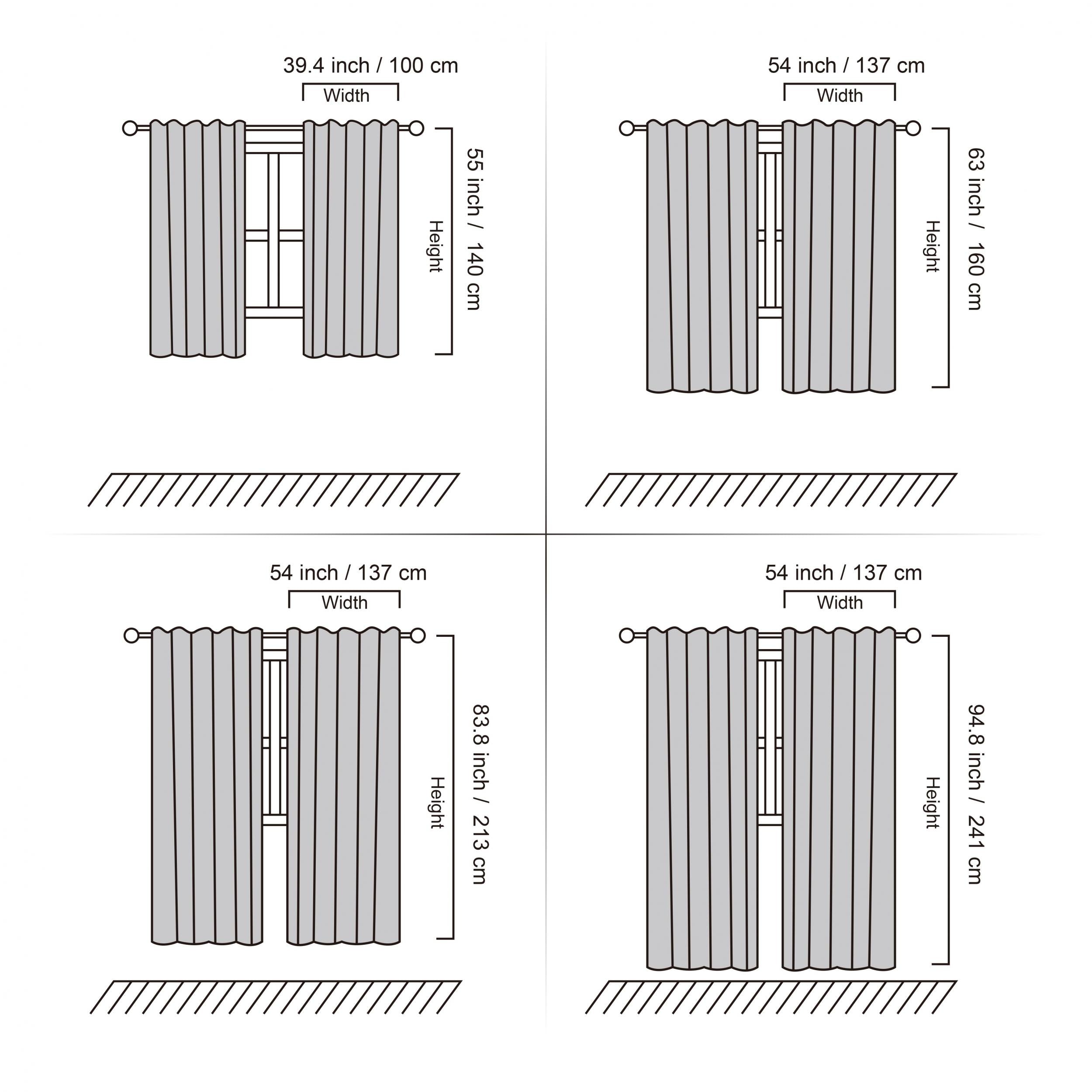 Silver Wave Line Blackout Curtain Home Decor