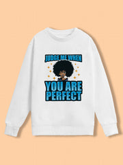 Cartoon Figure & Letter Print Sweatshirt for Women