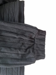 Open Front Cardigan Long Sleeve Ribbed Knit