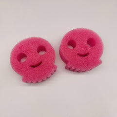 3pcs Cartoon Kitchen Cleaning Sponge And Scrubber, Anti-odor Dishwashing Sponge