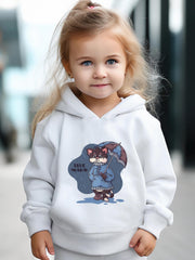 Sorrowful Cat Print 2pcs Girls Outfits For Sports Spring Fall Outdoor Gift