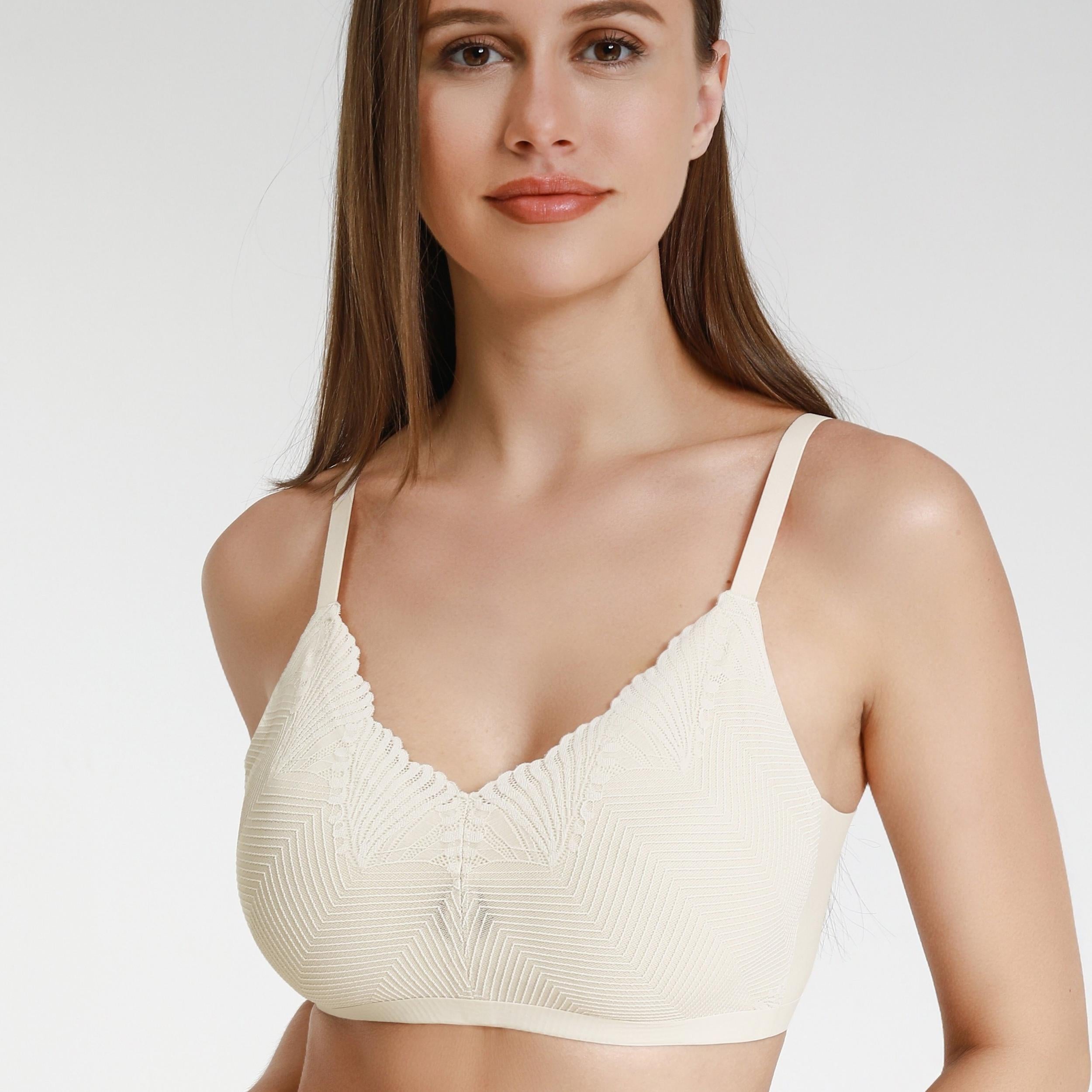 Women's Soft Lace Wireless Push Up Bra