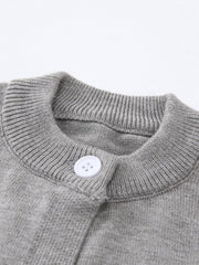 Toddler Boys Striped Knit Cardigan Thermal Sweater