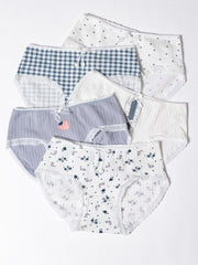 5pcs Girl's Triangle Panties Cartoon Pattern Underwear 95 Cotton Kids Clothes