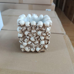 Square Small Skull Pen Holder Desktop Storage Container