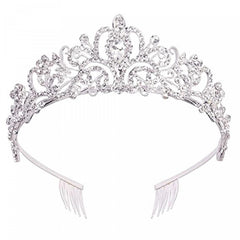 Girls Dressy Princess Crown Head Hoop For Birthday