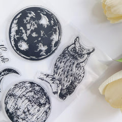 Moon Hand Clear Stamps Reusable Stationery Cartoon Stamps For Card Making