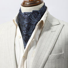 Men's Ethnic Style Fruit Pattern Wide Collar Tie Scarf Cravat