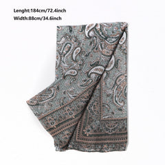 Men's Casual Cashew Flower Scarf