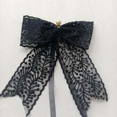 2pcs Lace Bow Gift Decorative Bow Hair Accessories Curtain Strap