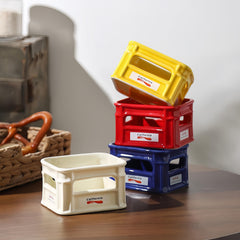 Ceramic Stationery Storage Box for Study Office Desk Dormitory Fruit Bowl