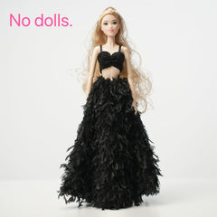 Handcrafted Wedding Dress for 11 8 inch Dolls Evening Wear and Proms