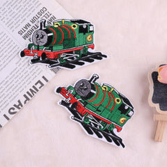 2pcs Embroidered Train Badges Iron On Patches Sew On Embroidered Applique