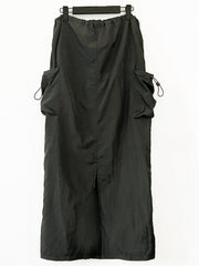Solid Pocket Cargo Skirt for Spring & Summer