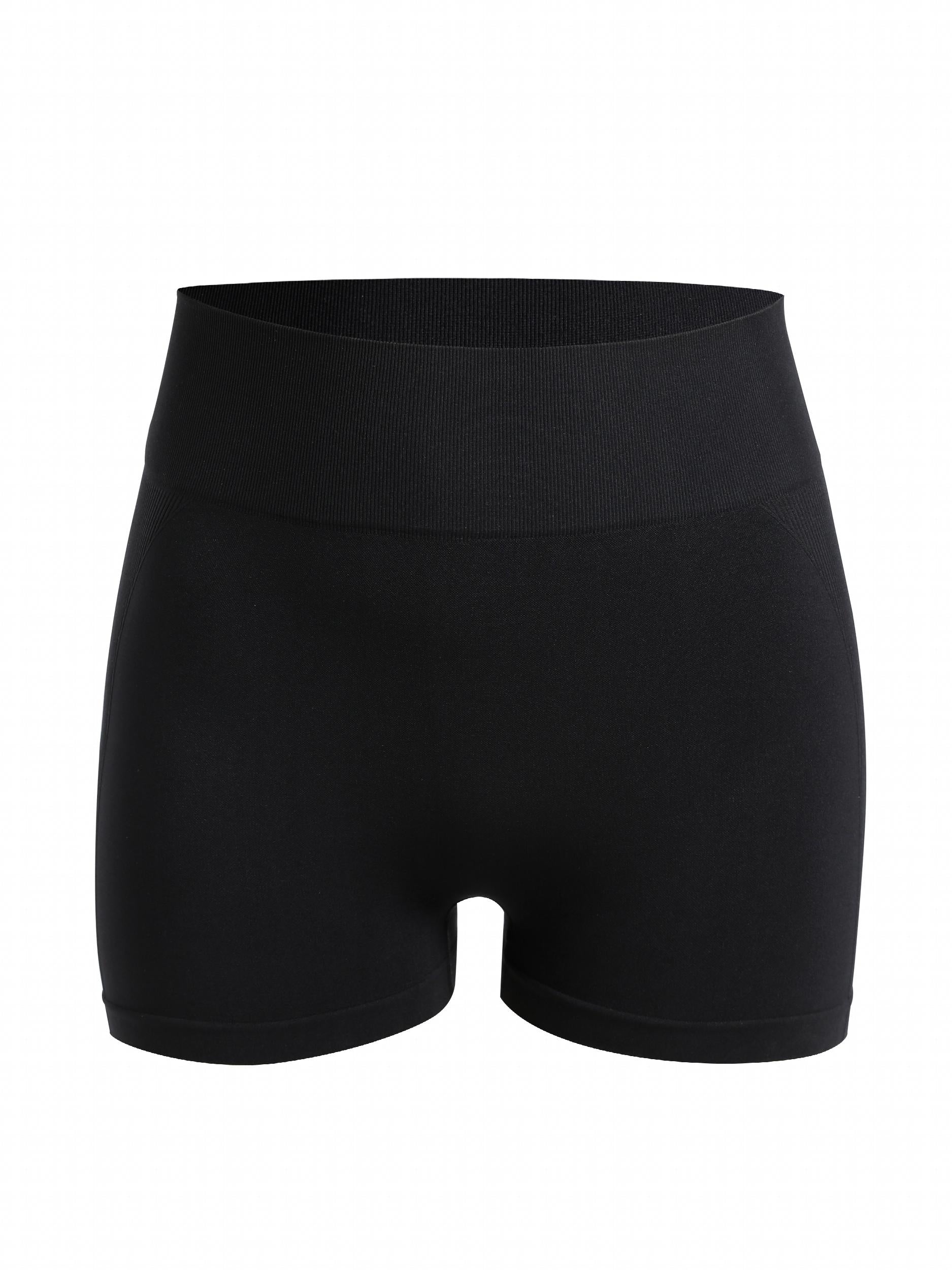 Sports Shorts Women's Plus Solid Hip Lifting High Rise