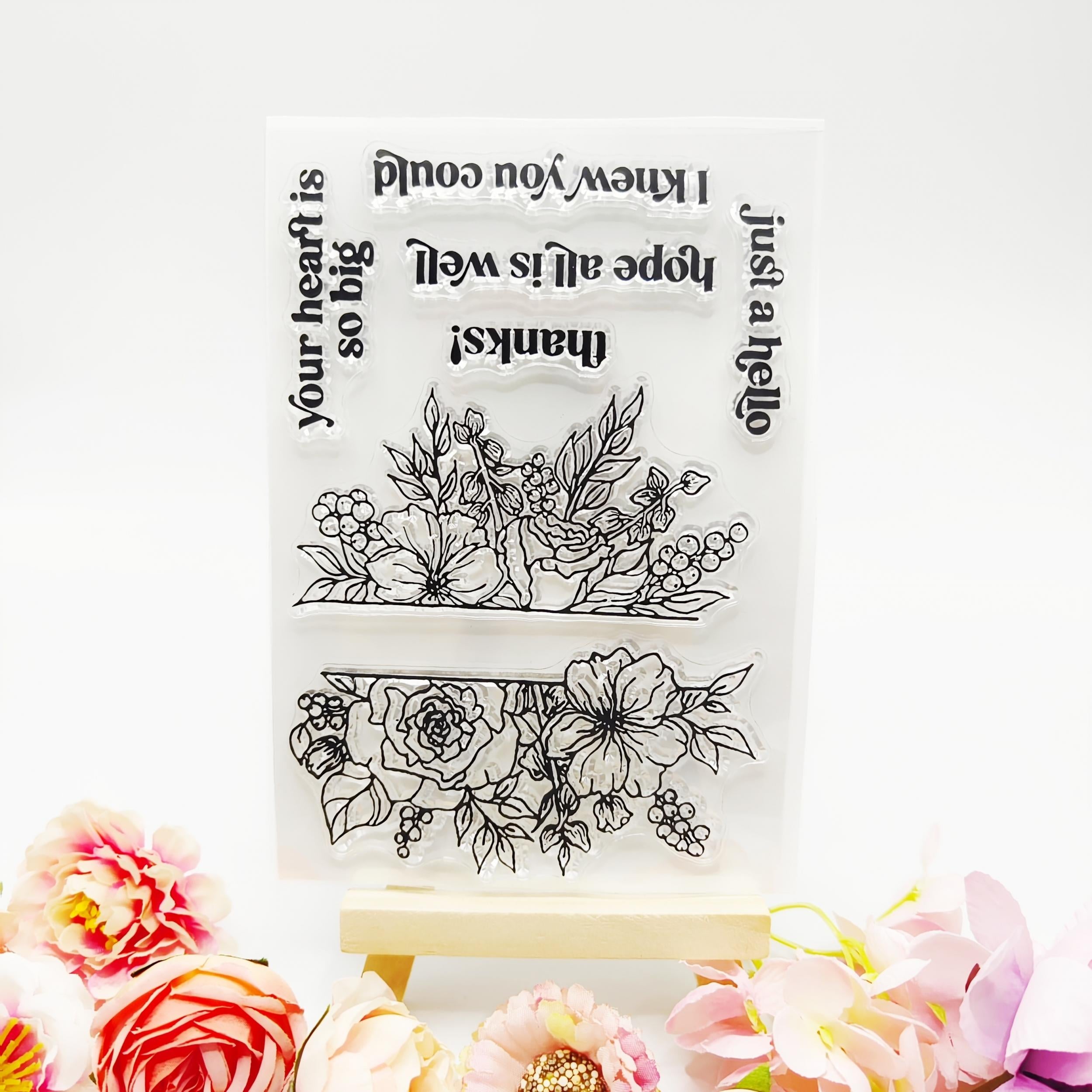 Silicone Flower Seal Stamp DIY For Birthday Gift