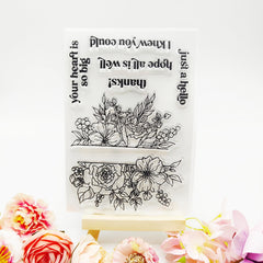 Silicone Flower Seal Stamp DIY For Birthday Gift