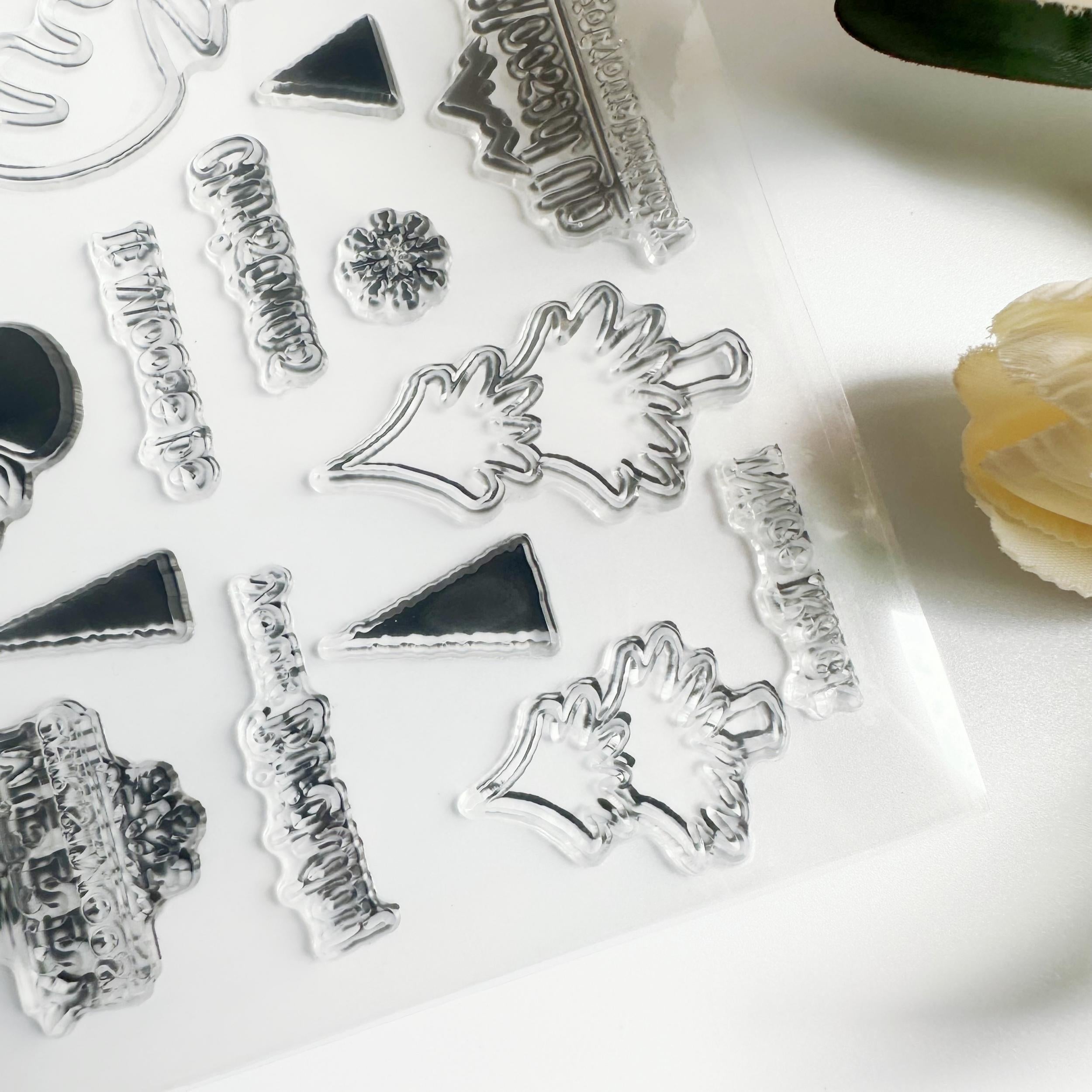 Cartoon Transparent Journal Stamp Reusable Stationery