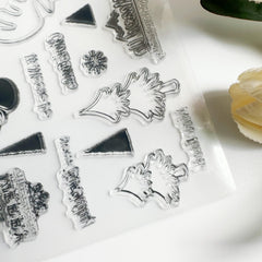 Cartoon Transparent Journal Stamp Reusable Stationery