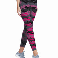 Slim Fit All Over Print Yoga Pants for Women