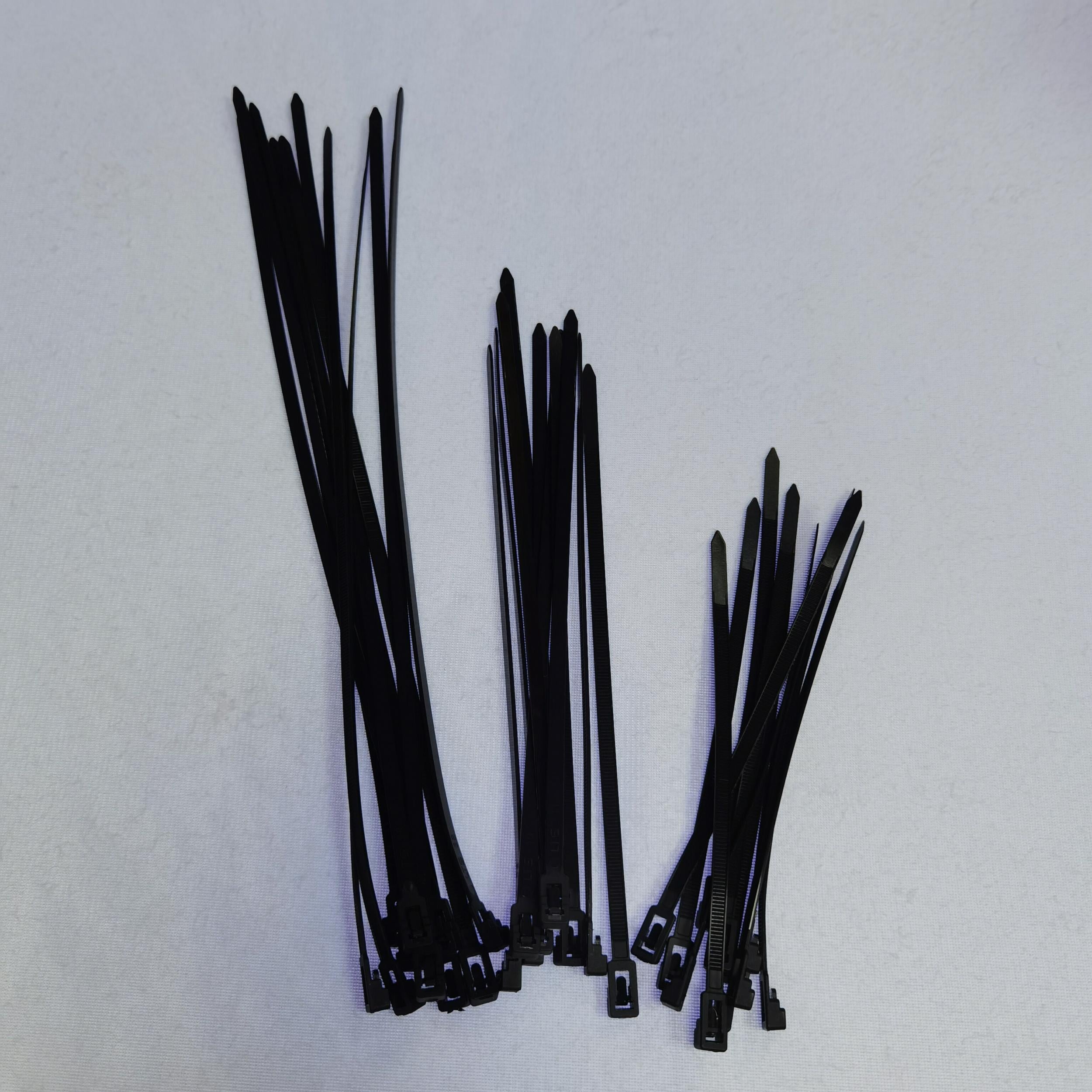 Adjustable Nylon Ties in Various Colors - Pack of 30, 60, or 90