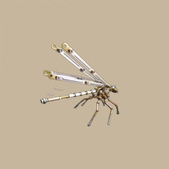 3D Steampunk Metal Dragonfly Puzzle DIY Assembly Table Decoration