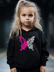 Butterfly Pattern 2pcs Activewear Sets - Girls Comfy Sports Outfits