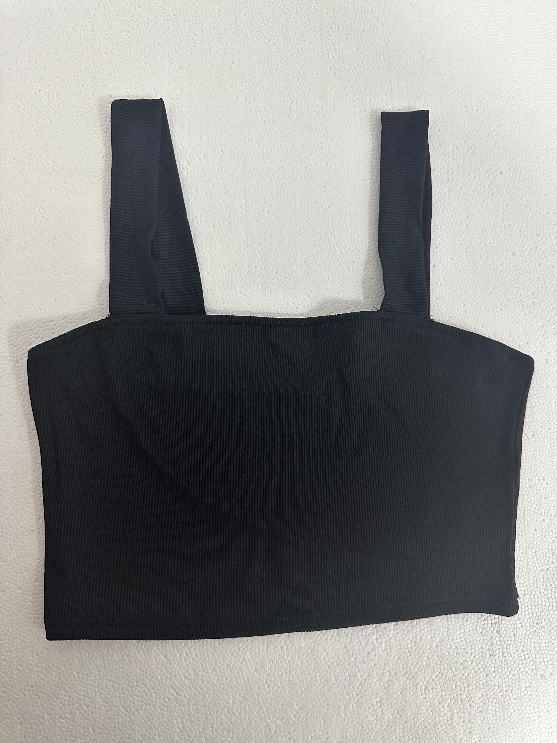 Square Neck Tank Top Backless for Summer