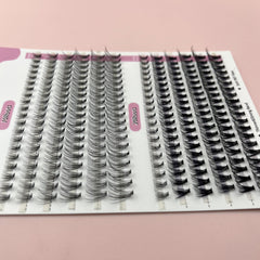 Soft Natural C Curling Cluster Lashes 6-12mm Individual Lashes Extensions