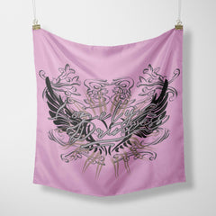 Pink Bandana Hip Hop Square Scarf Headband For Women