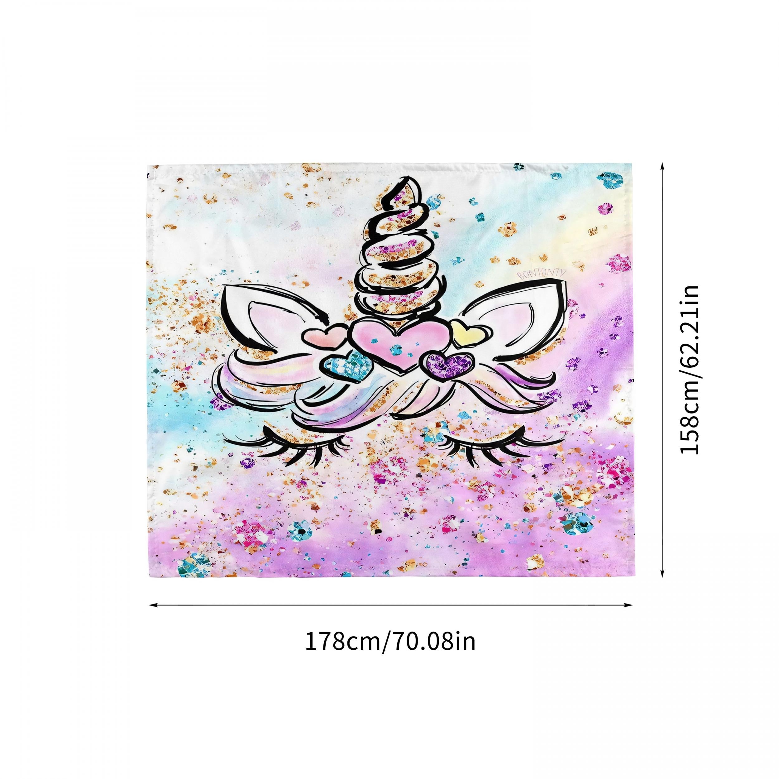 Unicorn Print Picnic Mat Lightweight Waterproof Sandproof for Outdoor Adventures