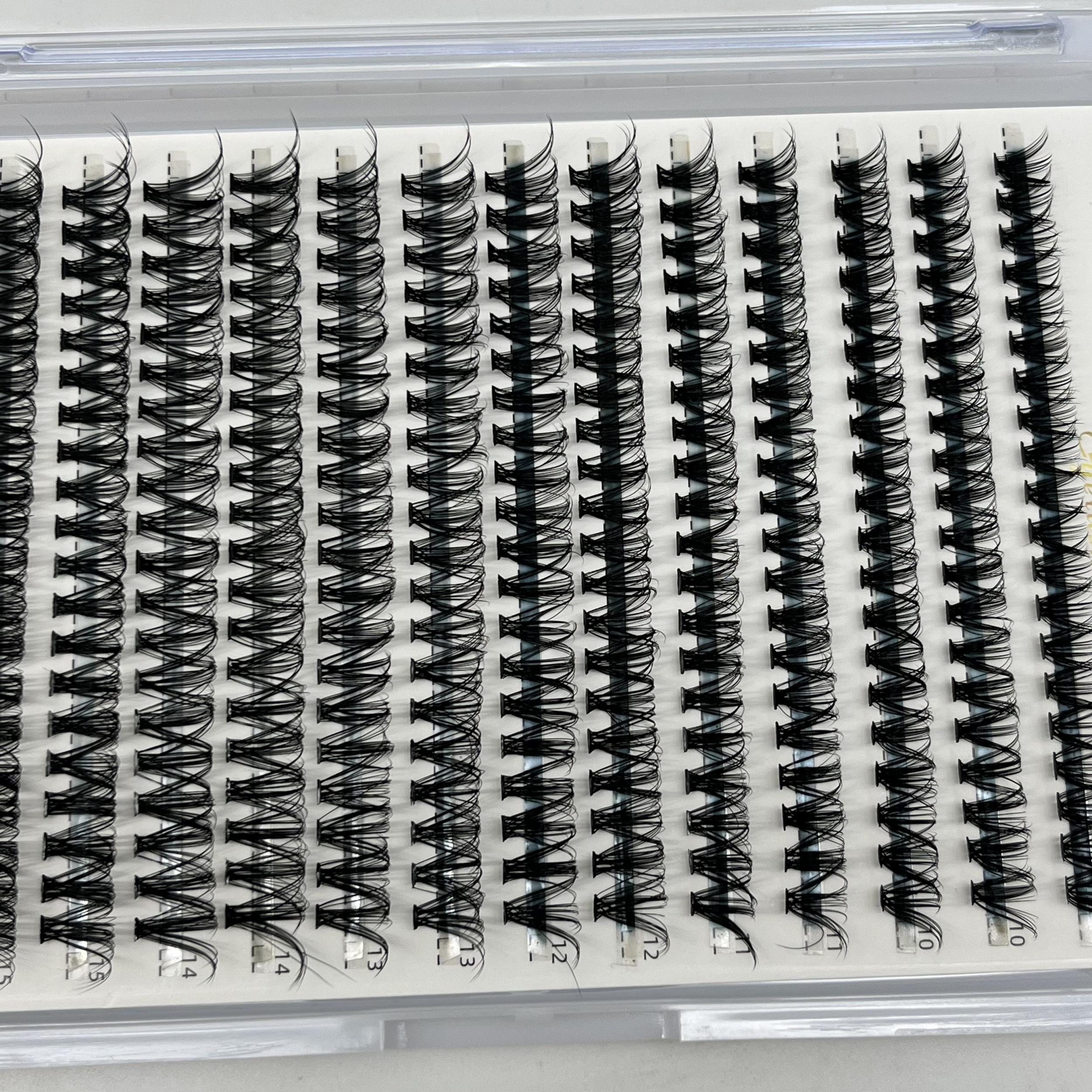 Fire Shaped Halloween Individual Cluster False Eyelashes