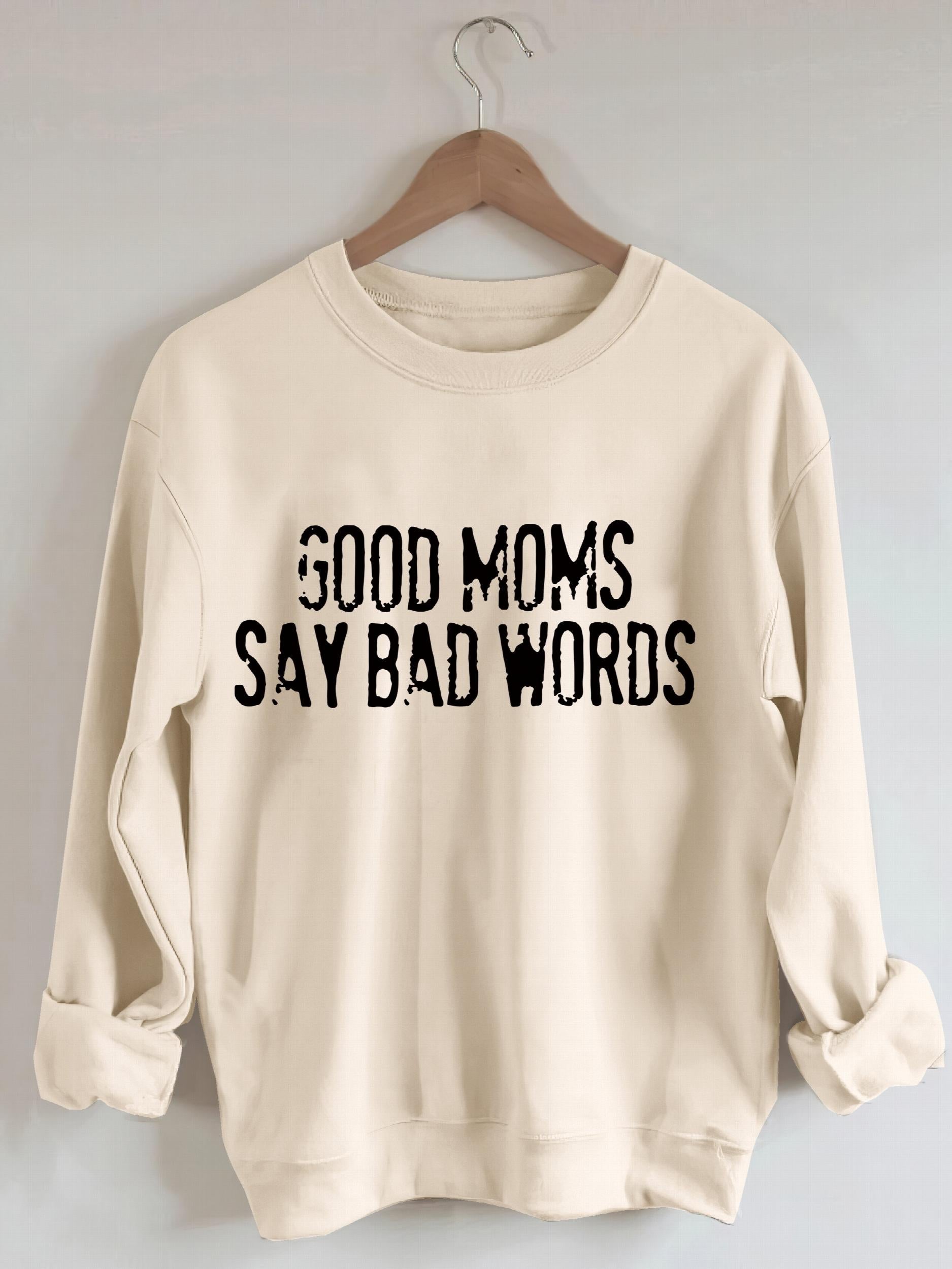 Letter Graphic Print Sweatshirt Long Sleeve Crew Neck Pullover Sweatshirt