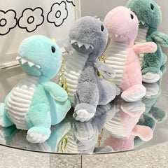 Cartoon Dinosaur Plush Keychain Backpack Pendant Accessories