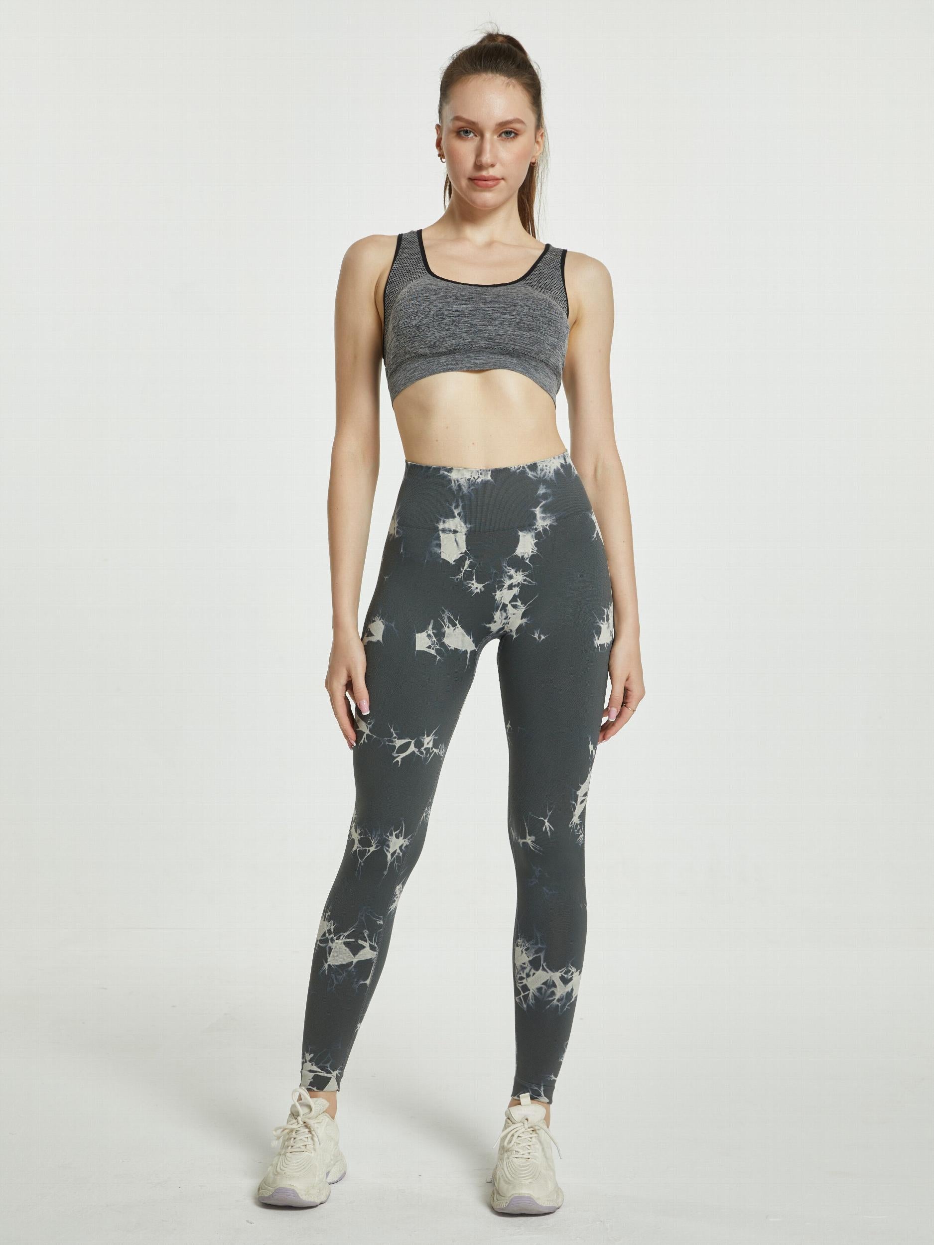 Tie Dye High Stretch Sports Leggings High Waist Yoga Running Tight Pants