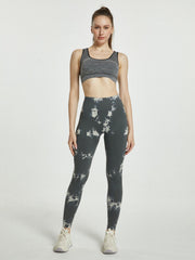 Tie Dye High Stretch Sports Leggings High Waist Yoga Running Tight Pants