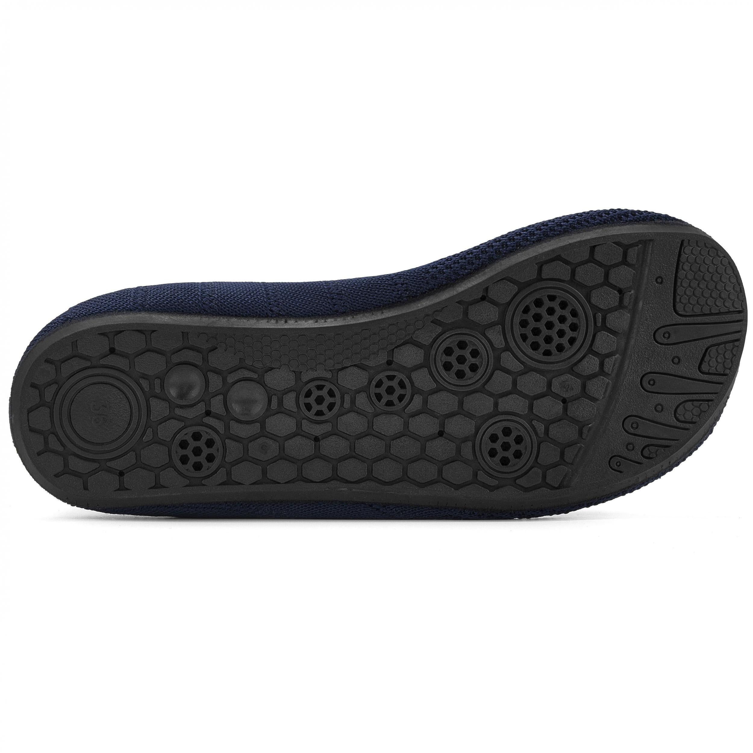 Women's Knit Indoor Sock Slippers Comfy Round Toe Anti-skid House Shoes