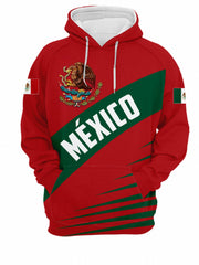 MEXICO Print Hoodies For Men Graphic Hoodie With Kangaroo Pocket