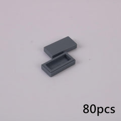 80pcs MOC 3069 Tire 1x2 Building Blocks Kit Light Board Bricks DIY Toy