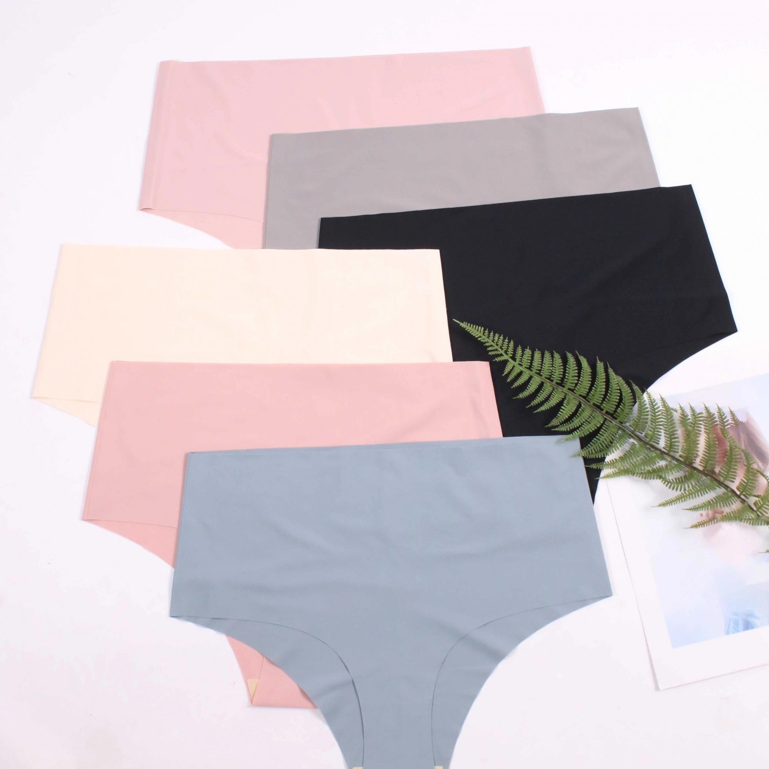 6 Pack Plus Size Panties Set Women's Seamless Cooling Soft Underwear
