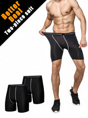 Men's Quick Drying Compression Sports Boxers Athletic Shorts