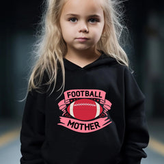 Rugby Pattern Long Sleeve Hooded Sweatshirt Girls Comfy Hoodies